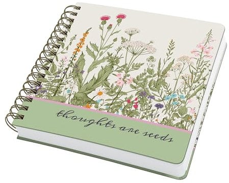 Sigel JQ200 Spiralblock 23,4 x 21,5 cm, Notizbuch Bullet Journal, Herbs, dotted, quadratisches dickes 120 g Papier, Hardcover, 240 Seiten, aus nachhaltigem Papier, vegan, zur Gartenplanung