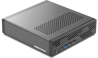 MINISFORUM Mini Workstation PC MS-01-S1260,Intel Core i5-12600H(vPro Enterprise Support)Mini PC,32GB DDR5 1TB SSD,2x10Gbps SFP+/2x2.5G RJ45/2xUSB4/HDIM/PCIe4.0x16 slot/Support 3xM.2 2280/22110/U.2 SSD