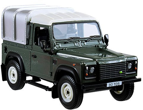 Land Rover - Defender 90 mit Verdeck (grün), Britians hochwertiges Spielzeug aus Metall und Kunststoff zum Spielen und Sammeln. Für Kinder ab 3 Jahren und Liebhabern von originalgetreuen Nachbildungen