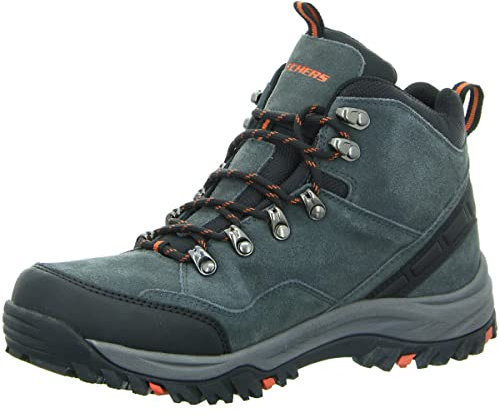 Skechers Relment Pelmo, Stivali Uomo, Grigio Grey Dark, 40 EU