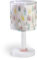 Dalber Kinder Tischlampe Nachttischlampe Color Rain Regenfarbe Rosa, 15 x 15 x 30 cm