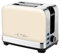 ETA Toaster im Retro Ganzmetall-Design STORIO - 980W, für 2 Scheiben, Brötchenaufsatz, Beige