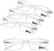 TERAISE 4-Stücke Lesebrille Herren und Damen - Anti-Blaulicht, Leicht, Mode, Komfortabel - Robuste Computer-Lesehilfe Mit Blaulichtfilter und Federscharnier (1.0X)