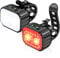 CIRYCASE Luci Bici Anteriori & Posteriori, USB Ricaricabile Luci Bicicletta LED Super Luminosa, Impermeabile IPX6 Luce Bici, 8+12 Modalità di Illuminazione per Guida Notturna, Maggiore Durata Batteria