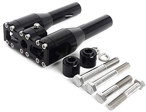 TARAZON 28mm 1 1/8 Universale Riser manubrio Moto (7/ 8 Risers) per Harley Davidson Dyna Street bob Softail Sportster