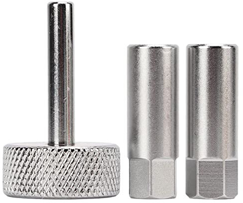 Juego de herramientas de ajuste de válvula de empujador de 3 piezas, enchufes de contratuerca de 8 9 mm Controlador de tipo cuadrado de 3 mm para motocicletas ATV