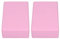 2 Stück-Set Schaumstoff-Yoga-Blöcke Yoga Blöcke Yogablock hochdichter Schaum, Fitness-Block, umweltfreundlich und leicht für Pilates, Meditation(Pink)