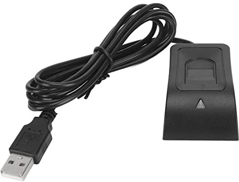 Lector de Huellas Dactilares USB, Mini Escáner Biométrico de Huellas Dactilares con Llave de Seguridad para PC, Lector de Claves de Huellas Dactilares USB de Escritorio para