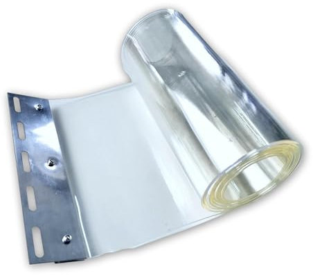 Ersatzstreifen für Lamellenvorhänge transparent verwendung für PVC Stallvorhänge 2mm stark (helltransparent, 20 x 225 cm)