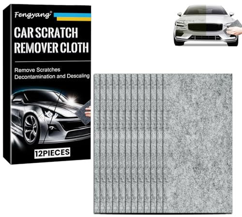 Fengyang® 12 Stück Nano Sparkle Tuch, Nanomagic Tuch Car Scratch Remover für Reparatur von leichten Kratzfarben, Magische Nano Glittertücher, Lackpflege Staub Lappen Autos
