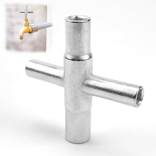 VZXZXE Clé carrée pour armoire de commande 7 mm/100 mm - Clé de purge de radiateur - Clé triangulaire multifonction