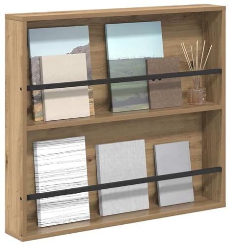 vidaXL Magazinregal Artisan-Eiche 80 x 12 x 70 cm Holzwerkstoff