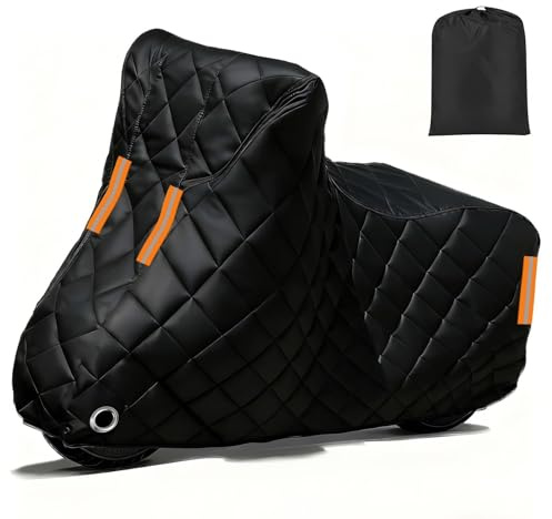 Housse de Moto Extérieur Anti Grêle pour BMW R 1200 GS Te Exclusive |Épaissie Bache Moto Etanche Anti-Rayures UV résistante aux Intempéries Doublure Douce avec Bandes Réfléchissantes