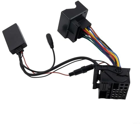 HEIBTENY Cavo adattatore AUX 5.0 con microfono per radio Opel CD30 CDC40 CD70 DVD90, installazione non distruttiva, cavo di interfaccia audio per Agila Astra Corsa per MERIVA per VECTRA Zafira