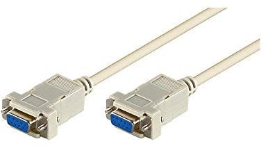 Goobay 68484 Câble de Raccordement D-SUB 9 Broches, Femelle-Femelle, Série Null Modem
