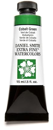 Daniel Smith Extra Fine Watercolor Paint, 15ml Tube, Cobalt Green, 284600026, 0.51 Fl Oz (Pack of 1)
