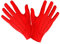 Short Red Short Spandex & Velvet Gloves for Fancy Dress Costumes Accessory