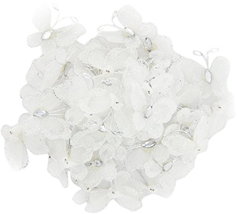 Ca. 50 Stk. Schmetterlinge Deko für Hochzeit - weiß