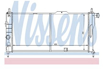 NISSENS Kühler Motorkühlung Kühler Wasserkühler Motorkühler Netzbreite 322mm Netzlänge 630mm Netztiefe 34mm 632731