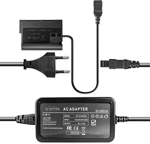 Netzteil mit Akkuadapter EP-5B für Nikon 1 V1, D600, D610, D800, D800E, D7000, D7100, D7200 - ersetzt EH-5, EN-EL15-9V 4,5A