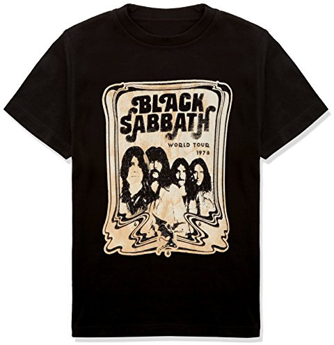 Black Sabbath World Tour 78 Group Shot Official Mens New Black T Shirt