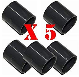 PISCINEO Lot de 5 Manchons à Coller PVC Pression diam. 63