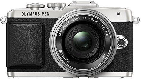 Olympus Kit Fotocamera PEN E-PL7 con Obiettivo M.Zuiko Digital EZ 1442mm 1:3.55.6 Pancake, Argento