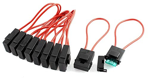 sourcing map 10 Stücke FB-045U Typ Kunststoffgehäuse 32V 30A Auto Kabel Sicherungsblock Schwarz