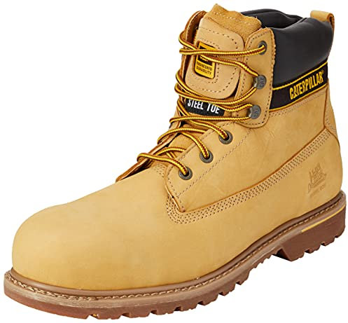 Cat Footwear Holton S3 HRO SRC, Stivali Uomo, Honey, 42 EU