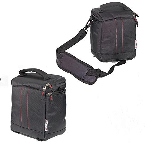 Navitech Black Protective Portable Projector Carrying Case and Travel Bag for The AEHR Mini Android Smart Projector Pico Portable DLP WiFi Wireless Home Cinema Projector