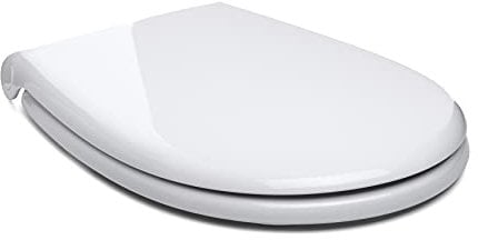 TATAY Tapa WC Universal Compatible con Modelo Victoria | Caída Amortiguada | Fácil Retirada permite Limpieza Profunda | Anti Bacteriana | Fabricada en España | Forma Ovalada - Modelo Flat - Blanco