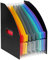Viquel Zeitungsständer, ausziehbar, 9 Fächer, Rainbow Class – Schreibtischmappe, ausziehbar, Organizer für Handtasche, 32 cm, Schwarz