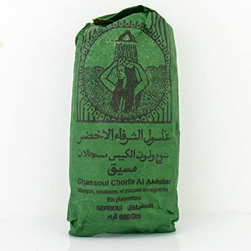10 X 500 Gramm Ghassoul/Rhassoule Wascherde Stücken, Lavaerde für Haar- & Körperpflege, Marokkanische premium Tonerde, Natürlich & Vegan, Bio vegane Peeling, Heilerde, Sauna