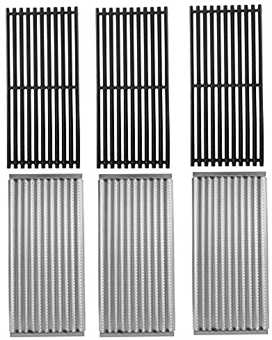 BBQ Future 3er-Pack Edelstahl Grillrost und Emitter Kit für Charbroil 463242516, 463242515, 466242615, 463243016, 463367516, 463367016, 466242516, 466242616, 463346017, 463246018