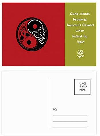 Ghost China Taichi Poesie Poesie Postkarten-Set Dankeskarten, 20 Stück