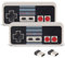 KIWITATA 2 controller wireless NES USB per giochi retrò per PC, 2,4 ghz ricaricabile wireless USB NES controller di gioco emulato per PC Windows Mac Retropie