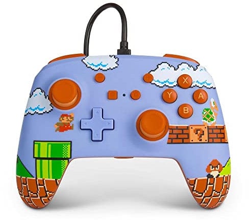Nintendo Switch Super Mario Bros. Controlador con cable mejorado