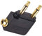 Double 3.5mm mâle à 3.5mm Femelle AUX o Jack Adaptateur Avion écouteur Voyage plaqué Or Convertisseur