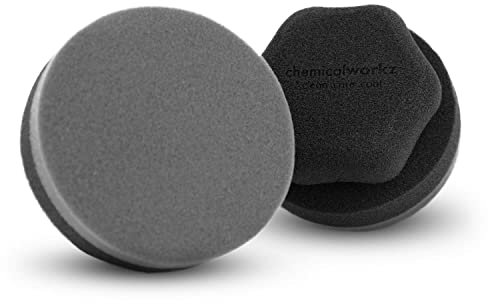 chemicalworkz® Auto Hand Wax Applikator Pad - Handpolierschwamm zum gleichmäßigen Auftragen von Politur, Wachs und Pflegemitteln, Polierpads Hand Wachs Polierschwamm, Politur Schwamm - 10x6cm
