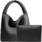 JINMANXUE Damen-Handtasche aus veganem Leder, handgewebt, modische Schultertasche, Top-Griff, Unterarmtasche mit Geldbörse, GRAU, Large