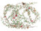 Logbuch-Verlag 2 winterliche Girlanden Deko Weihnachten Anhänger grün 106 cm - Weihnachtsgirlande Zweige Zapfen Beeren