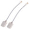 SUPVOX 2 Piezas Adaptador Rj45 a Rj11 Convertidor TeléFono a Ethernet, Conectores De Cables TeléFono, Blanco