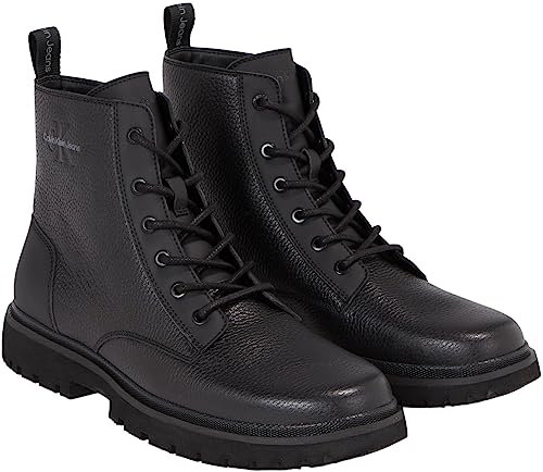 Calvin Klein Herren Eva MID Laceup Boot LTH YM0YM00751 Stiefel, Schwarz (Triple Black), 43 EU