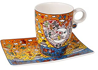 Künstlertasse James Rizzi The Romance of the Sea - Pop Art