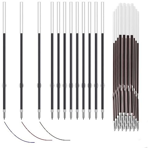 AAED 60 Stück Kugelschreiberminen,Kugelschreiber Ersatzminenschwarz Austauschbare Kugelschreiber Minen Tinte Glatte Schreiben Kugelschreiber Nachfüllungen Tintenschreiber Rot, Blau Und Schwarz(0,7Mm)