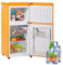 Frigorifero Piccolo, Mini Frigo Professionale con Volume congelatore 22 Litri per Sala Ufficio, Frigo Bevande Silenzioso 60L, -27°C ∽ 13°C, Luce LED, Classe energetica F,Yellow