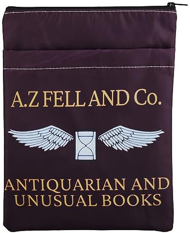 JNIAP A.Z. Fell And Co Buchhülle, Motiv: Antiquarian And Unusual Books, TV-Show, inspirierte Geschenke, Crowley Snake, Geschenke, Fandom-Liebhaber, Buchhülle (A.Z.)