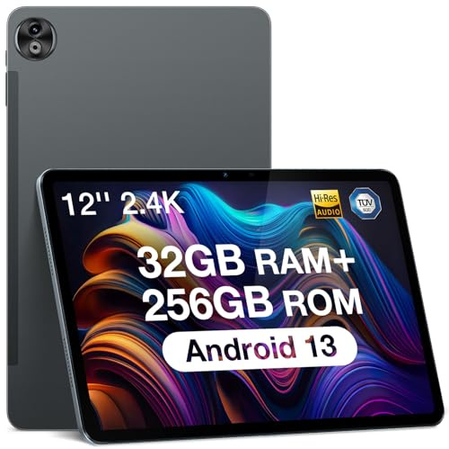 DOOGEE T20 Ultra Tablet 12 Pollici, 32GB RAM 256GB ROM(2TB TF) Tablet con Sim, Helio G99 Octa-Core Tablets Android, 10800mAh, 2.4K FHD+, 16MP+8MP Dual SIM, 4G LTE /5G WiFi/GPS/Widevine L1