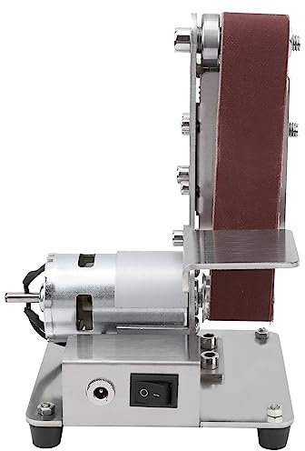 Mini Electric Belt Sanders Polishing Grinding Machine Multifunctional Grinder Mini DIY Polishing Grinding Machine 110 to 240V (UK Plug 110‑240V)