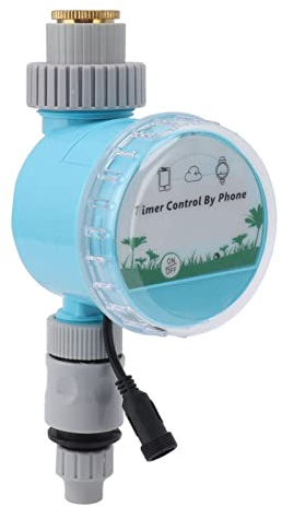 Septpenta Sprinkler Timer, Intelligenter Bewässerungs Timer, Fernbedienung für WLAN und Bluetooth Verbindung, mit Automatischer Wiederverbindung und Stromausfall Speicherfunktion für Gartenbesprühung